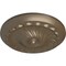 Ekena Millwork Flower Spiral Ceiling Medallion (Fits Canopies up to 2"), 12 1/4"OD x 2 1/4"P, Warm Silver CM12FLWSS - alternate 4